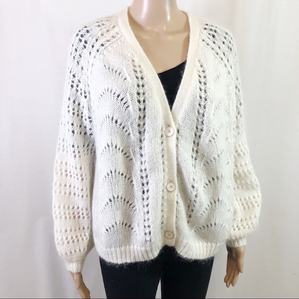 Sezane Dereck Cardigan Mohair Size M - Picture 3 of 6